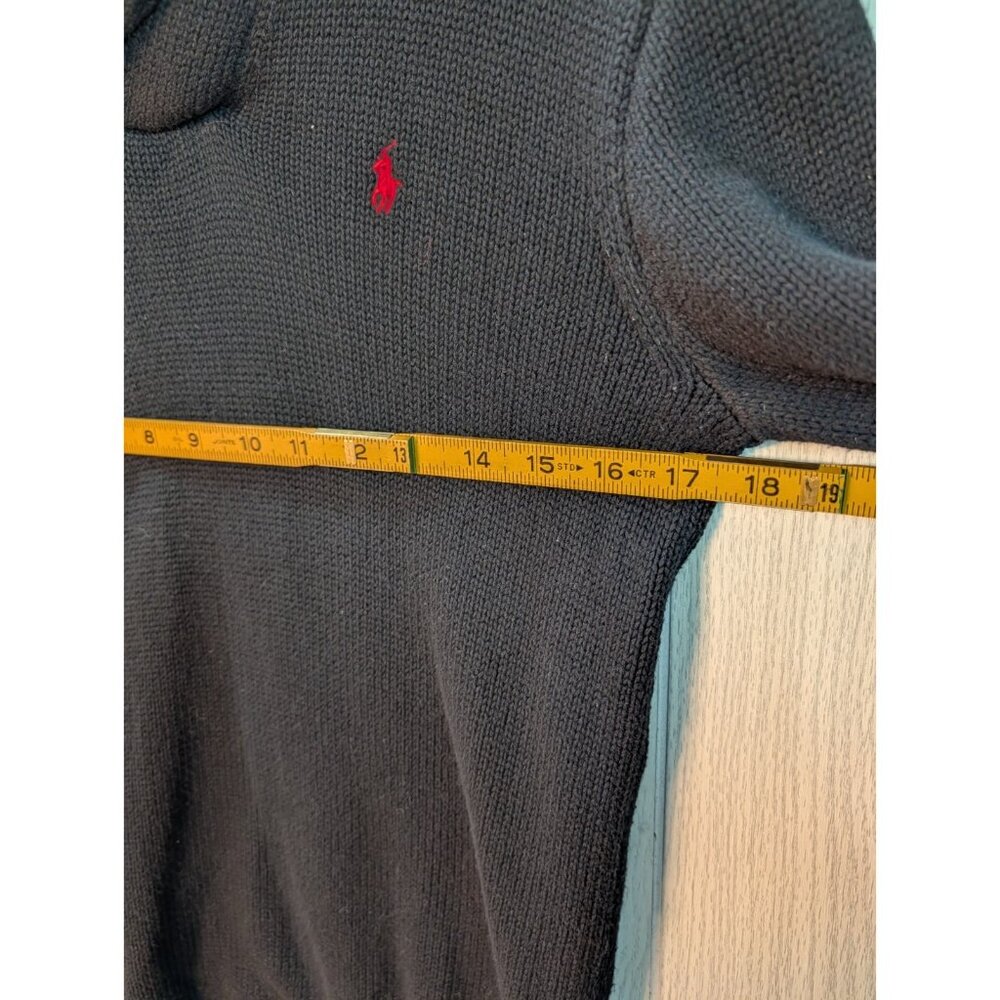 Polo Ralph Lauren Boys Black Shawl Collar Button Sweater Size XL 18-20 - Picture 5 of 6